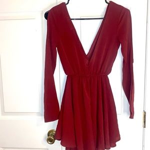 Red Mini Dress - Shasa- XS
